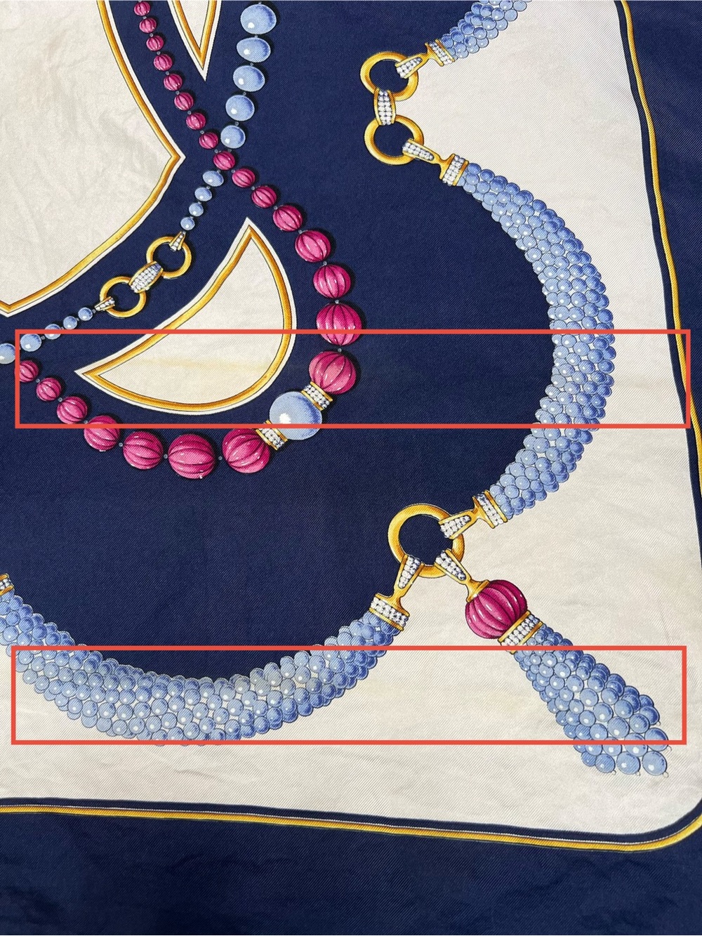 Vintage Cartier Les Must De Cartier Paris Silk Scarf - Picture 8 of 9
